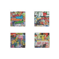 Funky Colorful Streetart Graffiti Love Home Heart