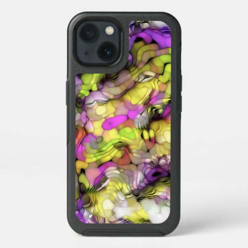 Funky Cool Colorful Abstract Paint Splash Pattern iPhone 13 Case