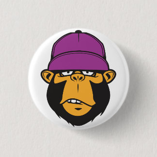 Funky Cool Monkey Pinback Button