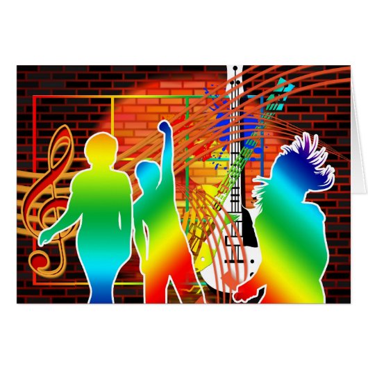 Funky Cool Music Dance Pop Art Design (Front Horizontal)