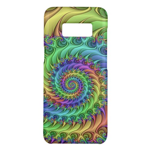 Funky Cool Psychedelic Fractal Spirals Art Pattern Case_Mate Samsung Galaxy S8 Case