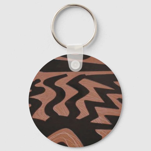 Funky Copper Keychain (Front)