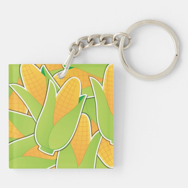 Funky corn keychain (Back)