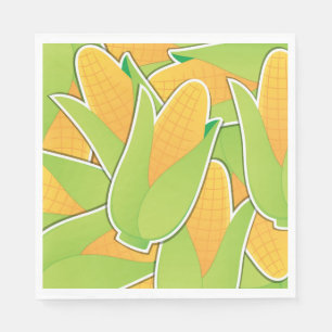 Funky corn napkins