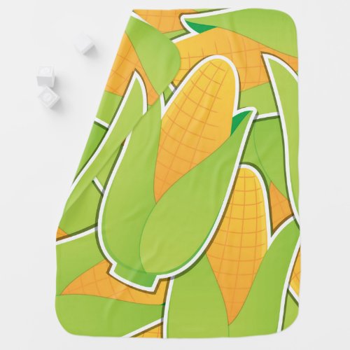 Funky corn swaddle blanket