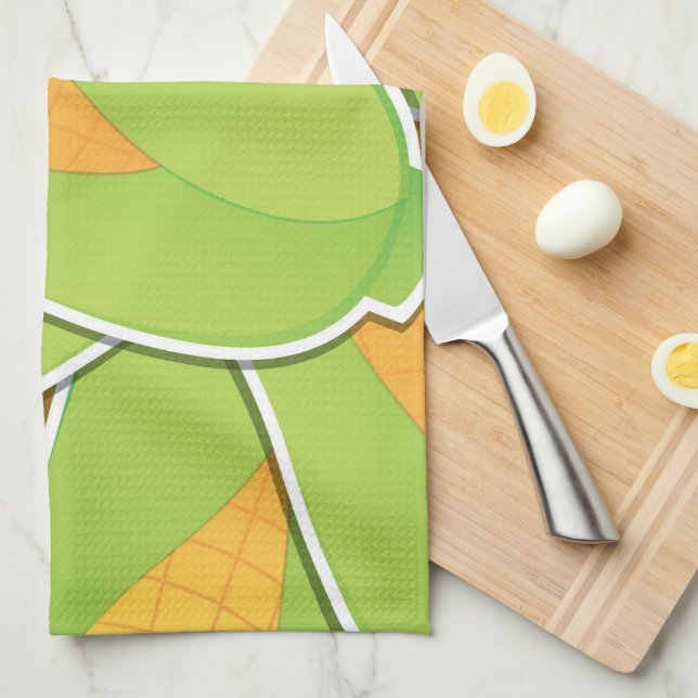 Funky corn towel (Quarter Fold)