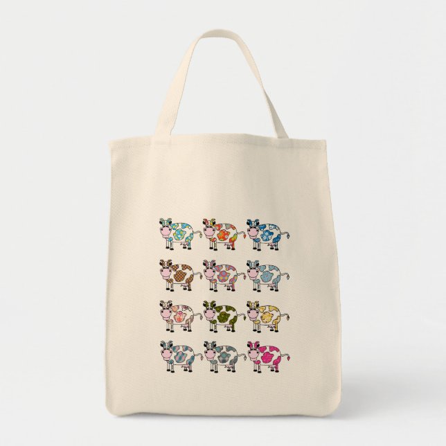 Funky Cows Tote Bag (Front)