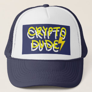 Funky Crypto Dude Energy Power Sign Trucker Hat