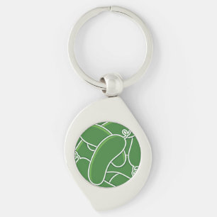 Funky cucumber keychain