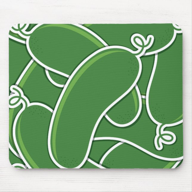 Funky cucumber mouse pad (Front)