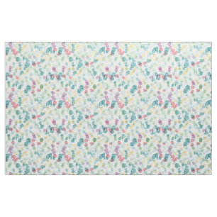 Funky Cute Colorful Happy Summer Polkadots Pattern Fabric