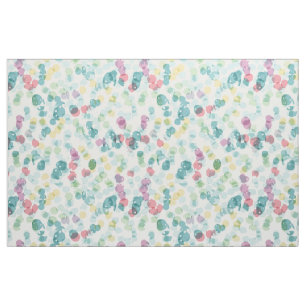 Funky Cute Colorful Happy Summer Polkadots Pattern Fabric