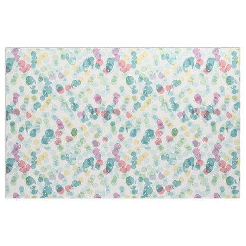 Funky Cute Colorful Happy Summer Polkadots Pattern Fabric