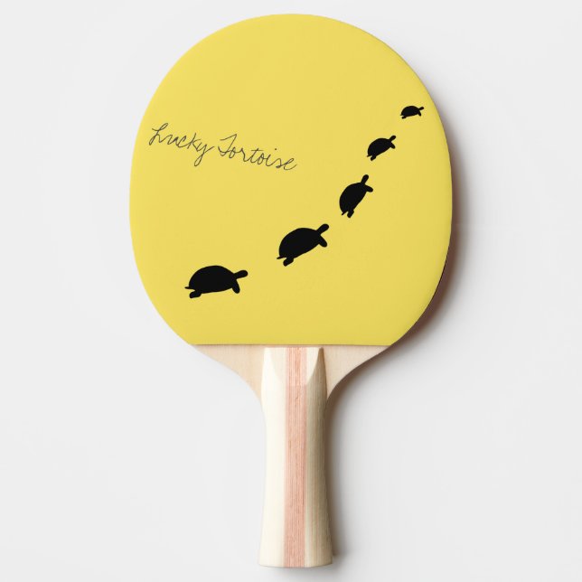 Funky Cute Lucky Tortoise Tortoises Ping Pong Paddle (Front)