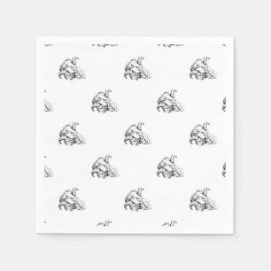 Funky Cute Sheep Ram Napkins