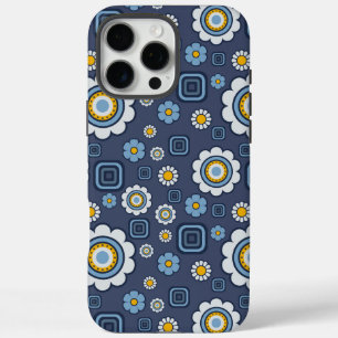 Funky Daisy's In Blue iPhone 16 Pro Max Case