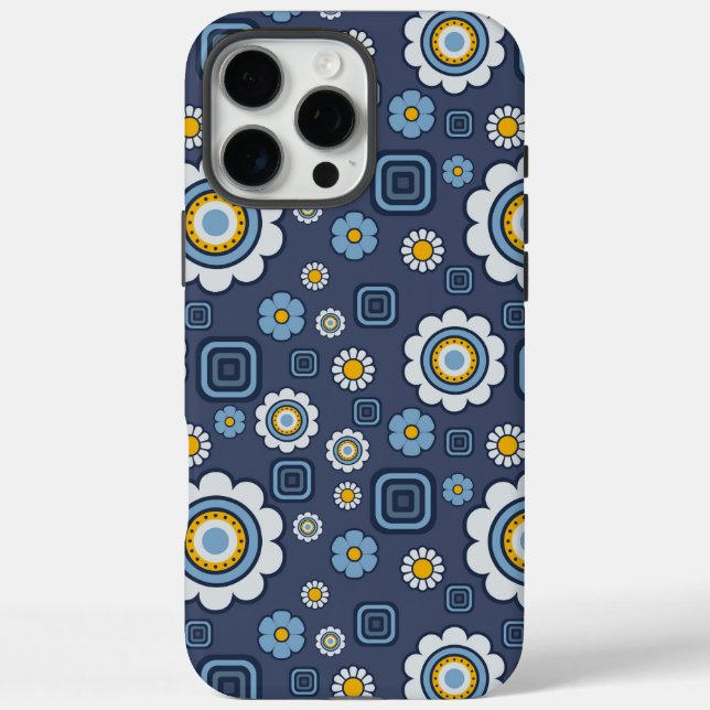 Funky Daisy's In Blue Case-Mate iPhone Case (Back)