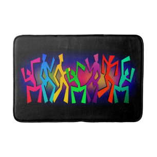 Funky Dancers Bathroom Mat
