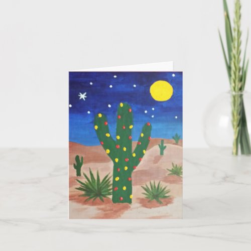 Funky Desert Christmas Card