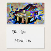 Funky Digitally Colored Piano (Front & Back)