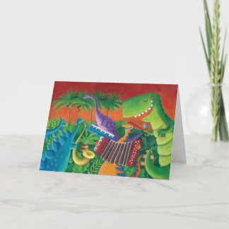 Funky Dinosaur Band Card