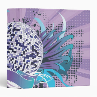 funky disco ball vector art binder