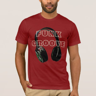 Funky Disco Headphone Music Entertainment Retro T-Shirt