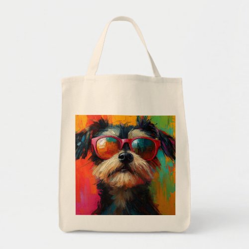 Funky Dog  Tote Bag