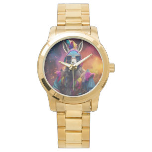 Funky Donkey Blue Glasses Watch
