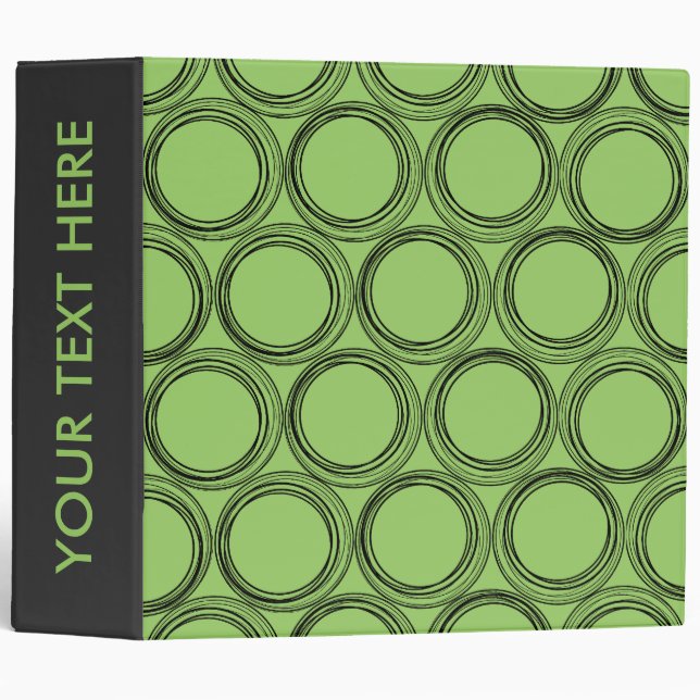 Funky Doodle Circles Binder (Front/Spine)