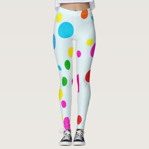 Funky Dot Pop Art Leggings