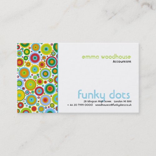 Funky Dots Business Card