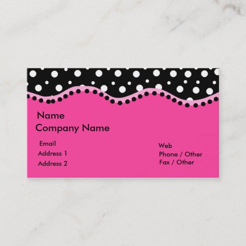 Funky Dots Business Card