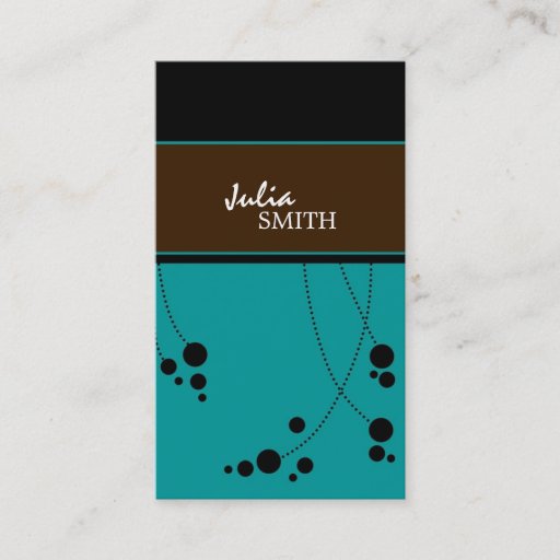 Customizable Funky Dots Business Cards