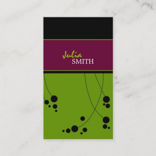 Funky Dots Business Cards