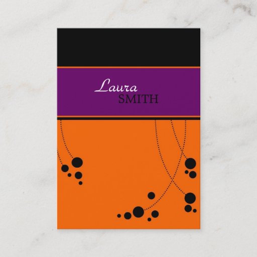 Customizable Funky Dots Business Cards