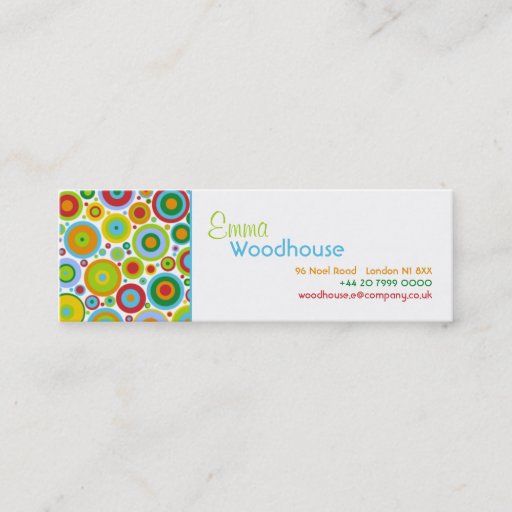 Customizable Funky Dots Business Card Template