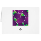 Funky eggplant cards (Back Horizontal)