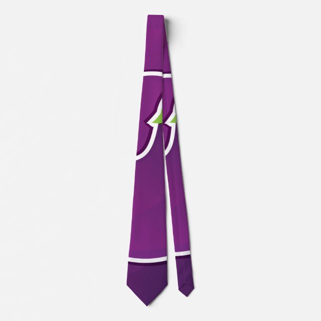 Funky eggplant neck tie (Front)