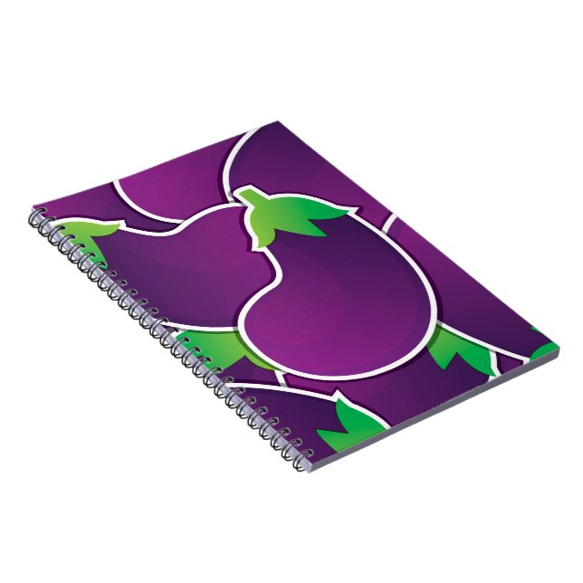 Funky eggplant notebook (Right Side)