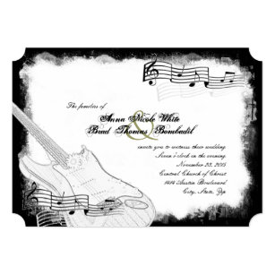 Guitar Wedding Invitations 10