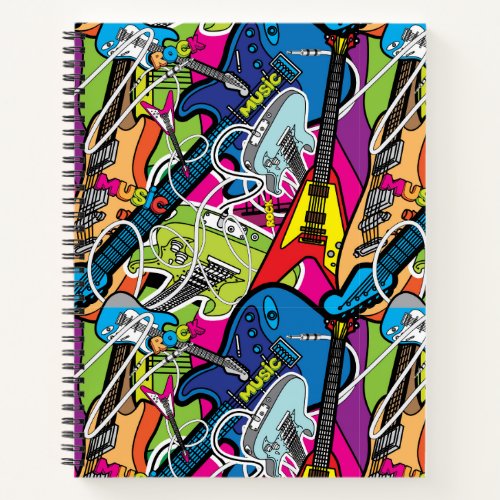 Funky Electric Guitars  Notebook