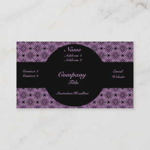 Funky Elegance Business Card, Lavender Card