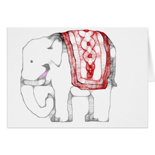 Funky Elephant Cards (Front Horizontal)