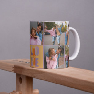 Funky Energetic I Love You Photo Collage Coffee Mug