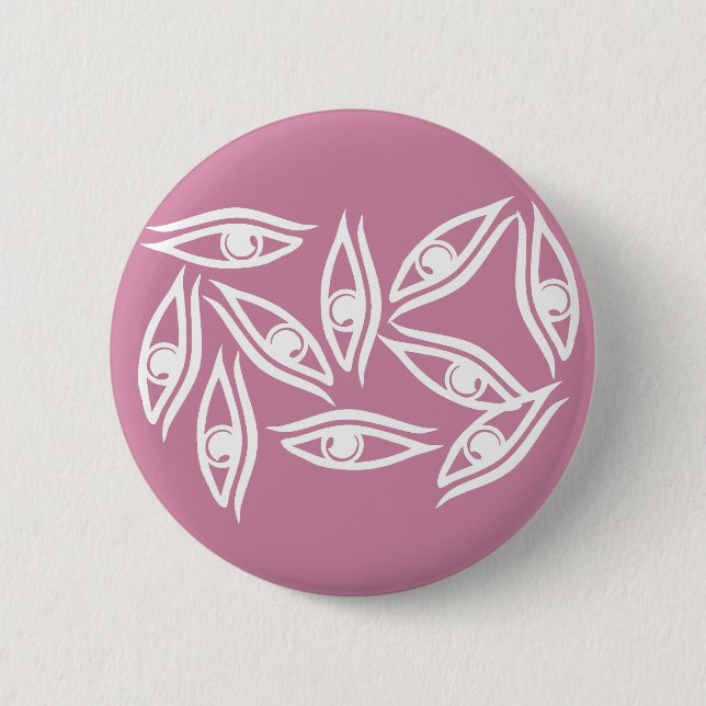 Funky Eye Pattern Product Button (Front)