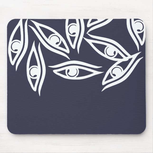 Funky Eye Pattern Product Mouse Pad (Front)