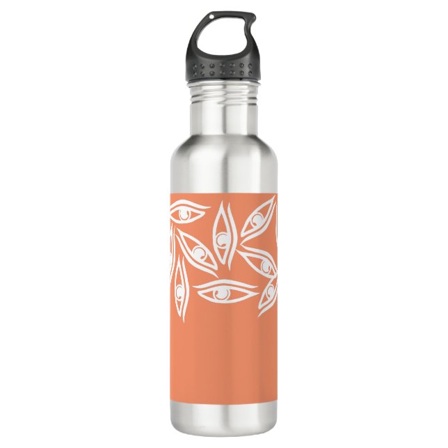 Funky Eye Pattern Product Stainless Steel Water Bottle (Front)