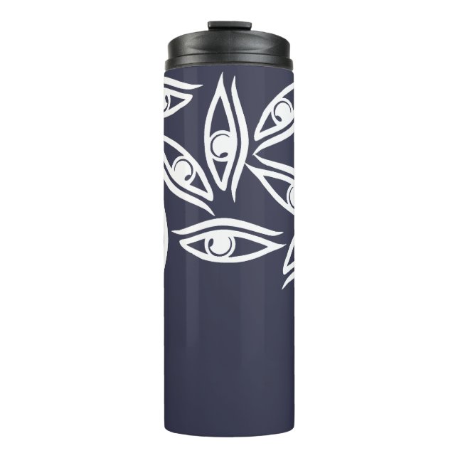 Funky Eye Pattern Product Thermal Tumbler (Front)
