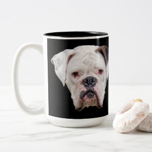 Funky Face Boxer Two-Tone Coffee Mug